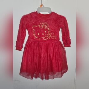 Hello Kitty Red Fuzzy Dress